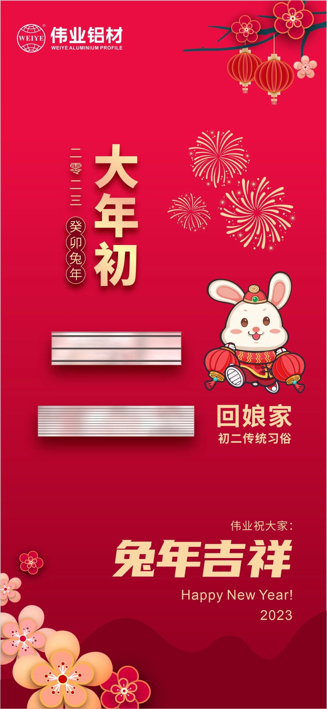 大年初二·回娘家 | 偉業祝您兔年吉祥，新春大吉